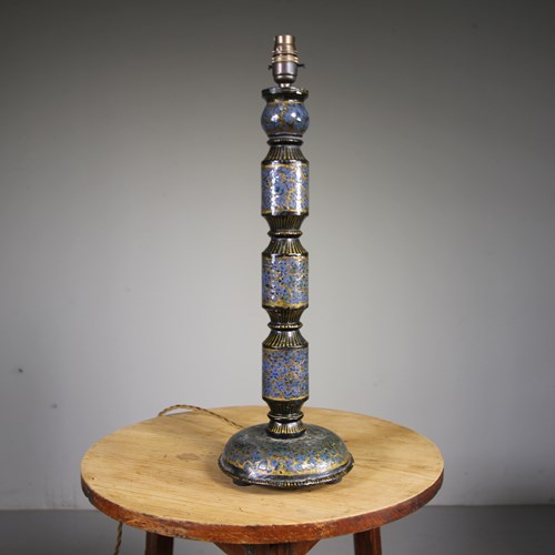 Tall 1920’S Kashmiri Table Lamp – Re-Wired 