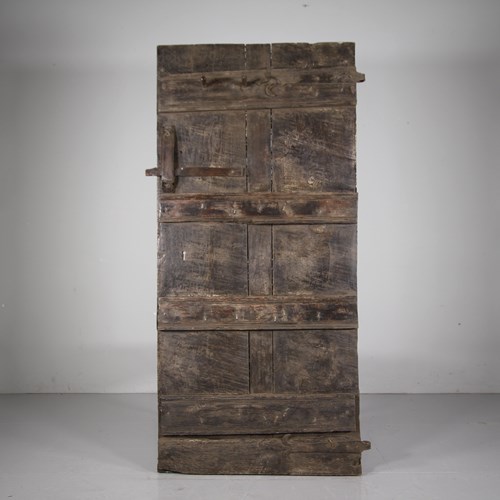 English 17Th Century Cotswolds Period Oak Antique Door 