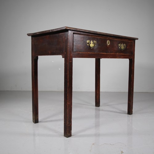 English 18Th Century Original Painted Pine Antique Side Table 