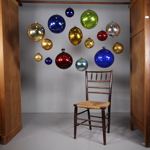 Collection Of Original English 19Th Century Antique Witch Balls 