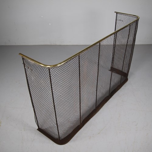 Large English 19Th Century Antique Fire Guard