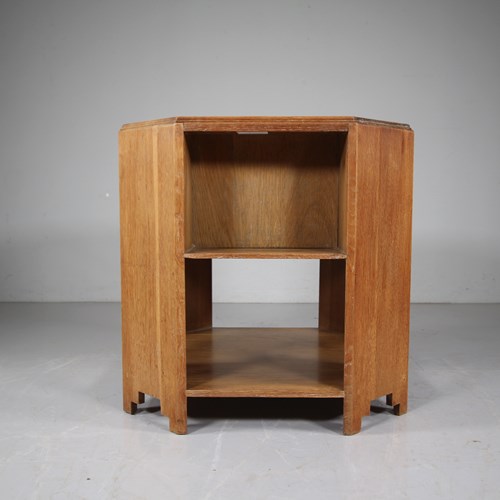 Heals 1930'S Oak Bookcase Table 