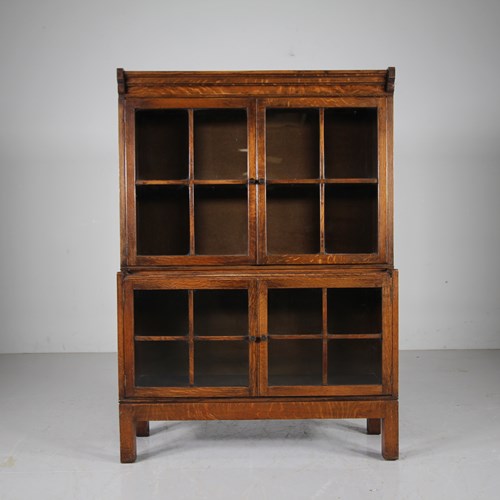  Heals 1930’S Oak Glazed Bookcase