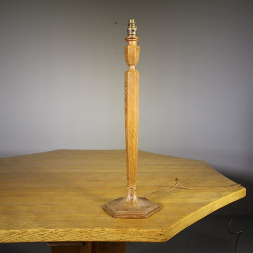 Rare Tall Model Heals Antique Oak Table Lamp – Rewired