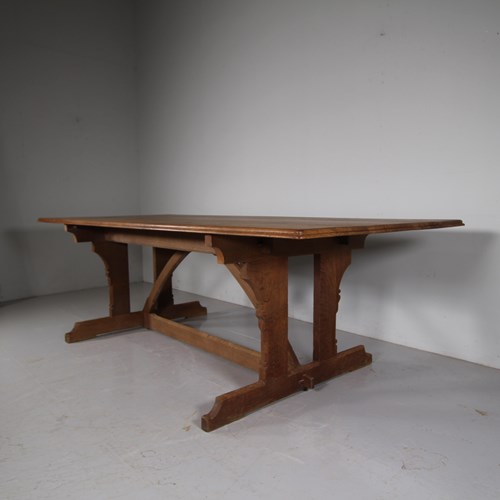19Th Century Large Scale Antique Oak Dining Table – Bodleian Library