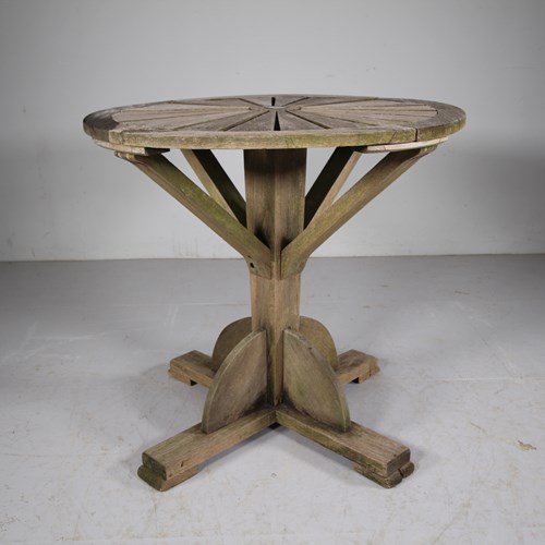 Rare English Lister 1940’S Teak Garden Table 