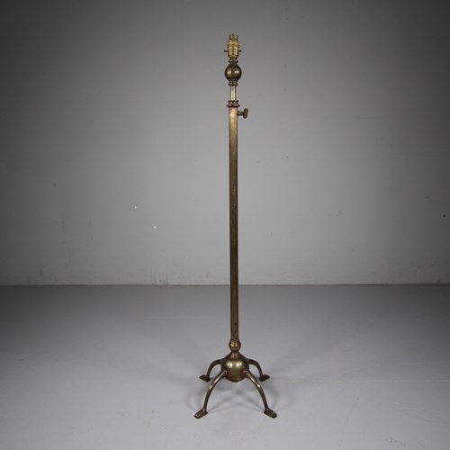 19Th Century WAS Benson Antique Extending Floor Lamp 