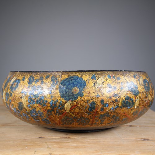 Beautiful 19Th Century Antique Kashmiri Bowl 