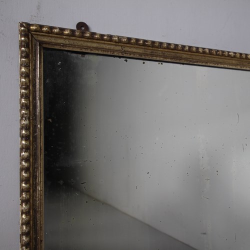 Beautiful English Antique Silver Gilt Wall Mirror 