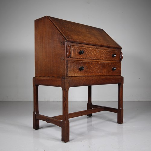 Fabulous Stanley Webb Davies 1930’S Oak Writing Bureau 