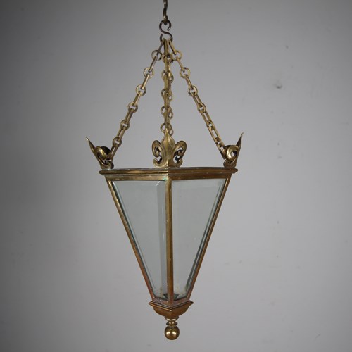 Quality Early 19Th Century Small Antique Hanging Lantern 