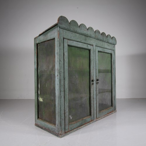 Fabulous Georgian Antique Large Scale Food Safe In Original Green Paint