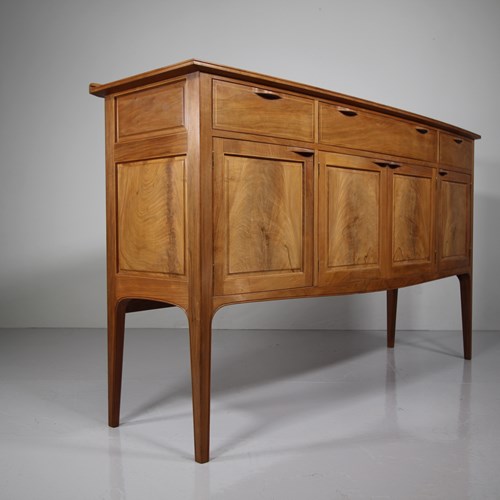 Superior Quality Edward Barnsley 1950'S Pale Walnut Console Table - Stamped Twic