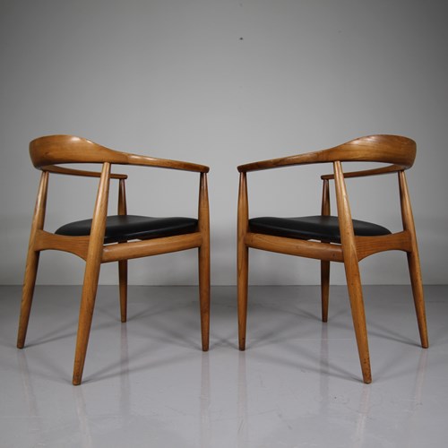 Pair 1950'S Ash Armchairs By Arne Wahl Iverson For Eilersen