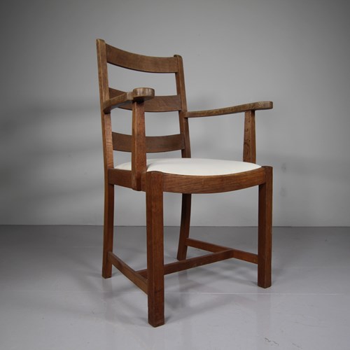 Heals Letchworth Antique Oak Armchair 