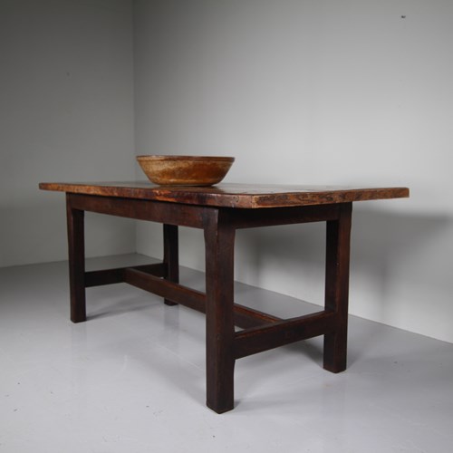 Beautiful 18Th Century Antique Fruitwood Dining Table 