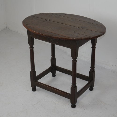 Small Oak Table Dated 1700