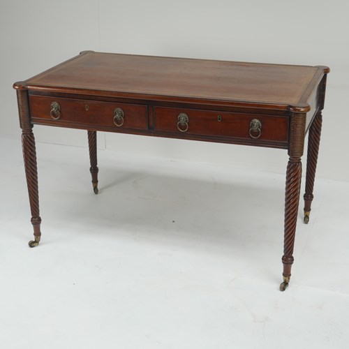 Irish Regency Mahogany Desk