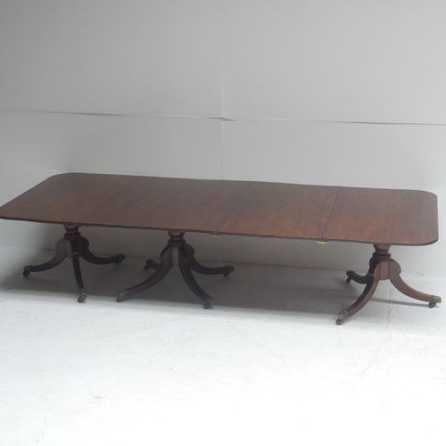 Regency Three Pillar Dining Table