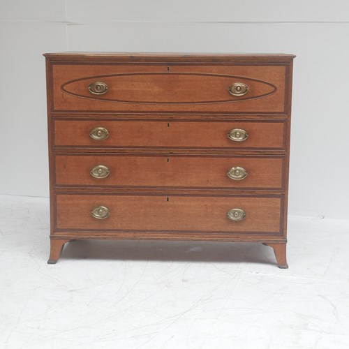 Georgian Oak Secretaire Chest