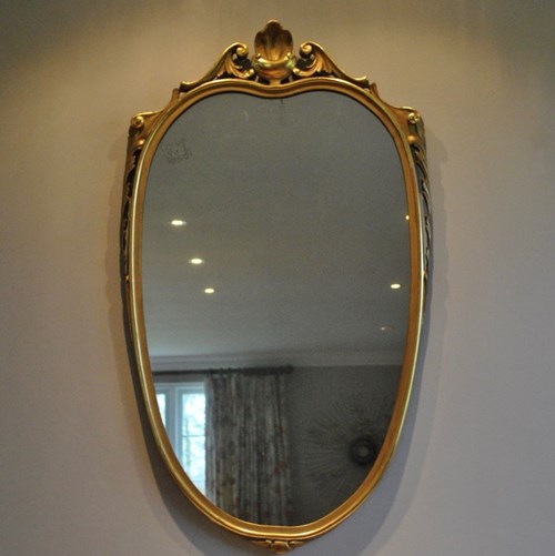 Carved Italian Giltwood Mirror