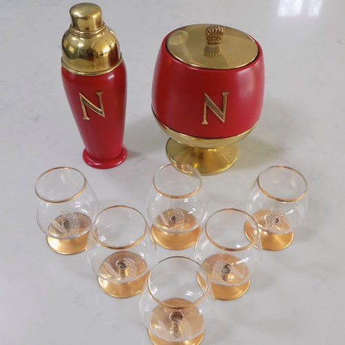 Red Lacquered Cocktail / Drinks Set