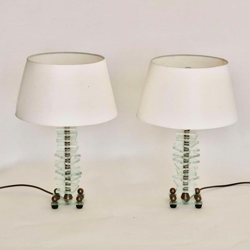 Pair Of French Art Deco Table Lamps
