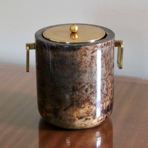 Aldo Tura Goatskin Ice Bucket