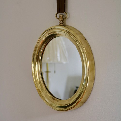 Pocket Watch Brass Italian Mirror