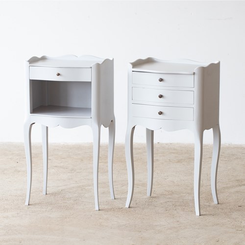 French Painted Bedside Tables