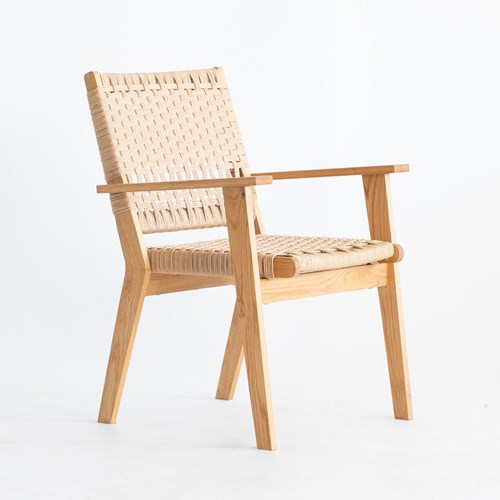 Oak & Danish Cord Lounge Chair