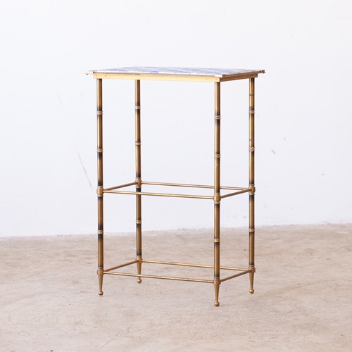 Maison Bagues Faux Bamboo Side Table