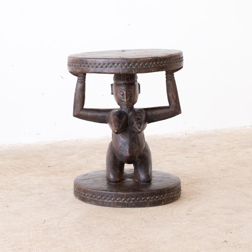 Figurative Luba Stool