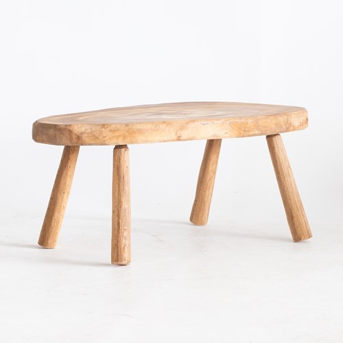 Brutalist Elm Coffee Table