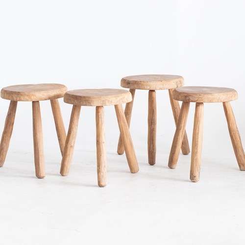 Primitive Elm Stools