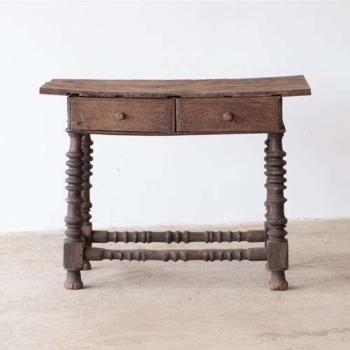 Spanish Oak Side Table