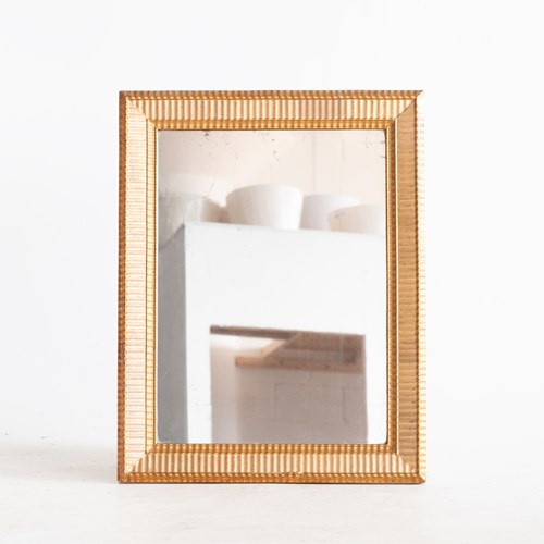 French Gilt Ripple Mirror