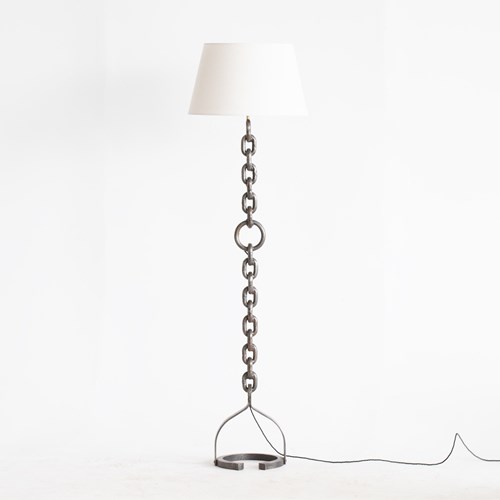 Brutalist Chain Link Floor Lamp