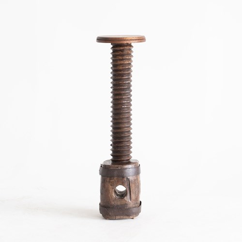 French Oak Screw Column