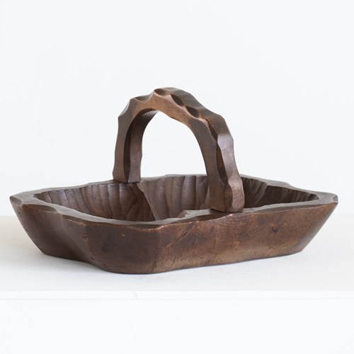 Brutalist Gouge-Carved Bowl