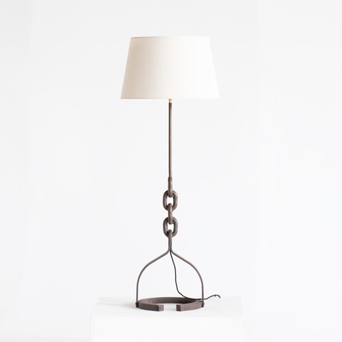 Brutalist Chain Link Floor Lamp