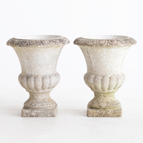 French Composite Stone Urns