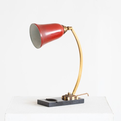 French Gilt Brass Desk Lamp