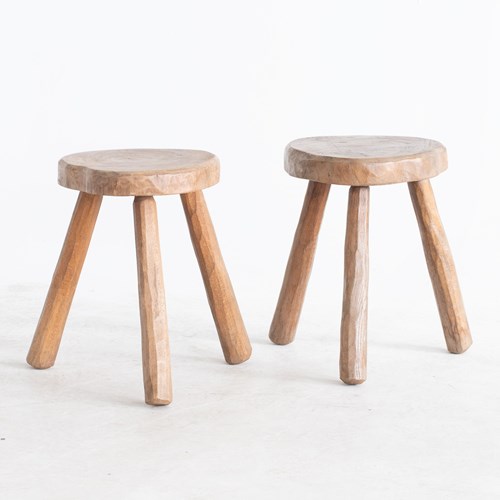 Primitive Elm Stools