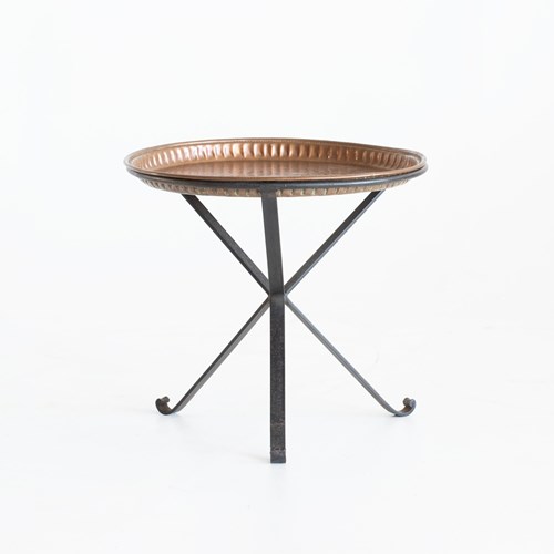 Moorish Copper Tray Table