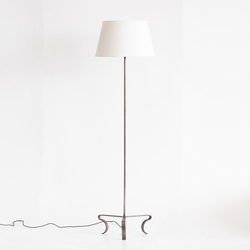 French Steel Floor Lamp