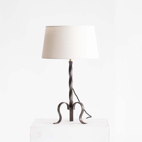 French Wrought Iron Table Lamp