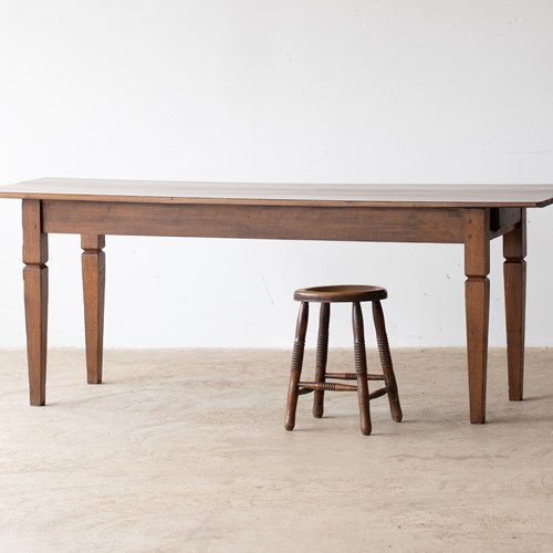 French Walnut & Oak Farmhouse Table