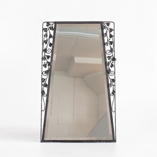 French Art Deco Wrought Iron Mirror