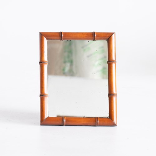 French Faux Bamboo Mirror